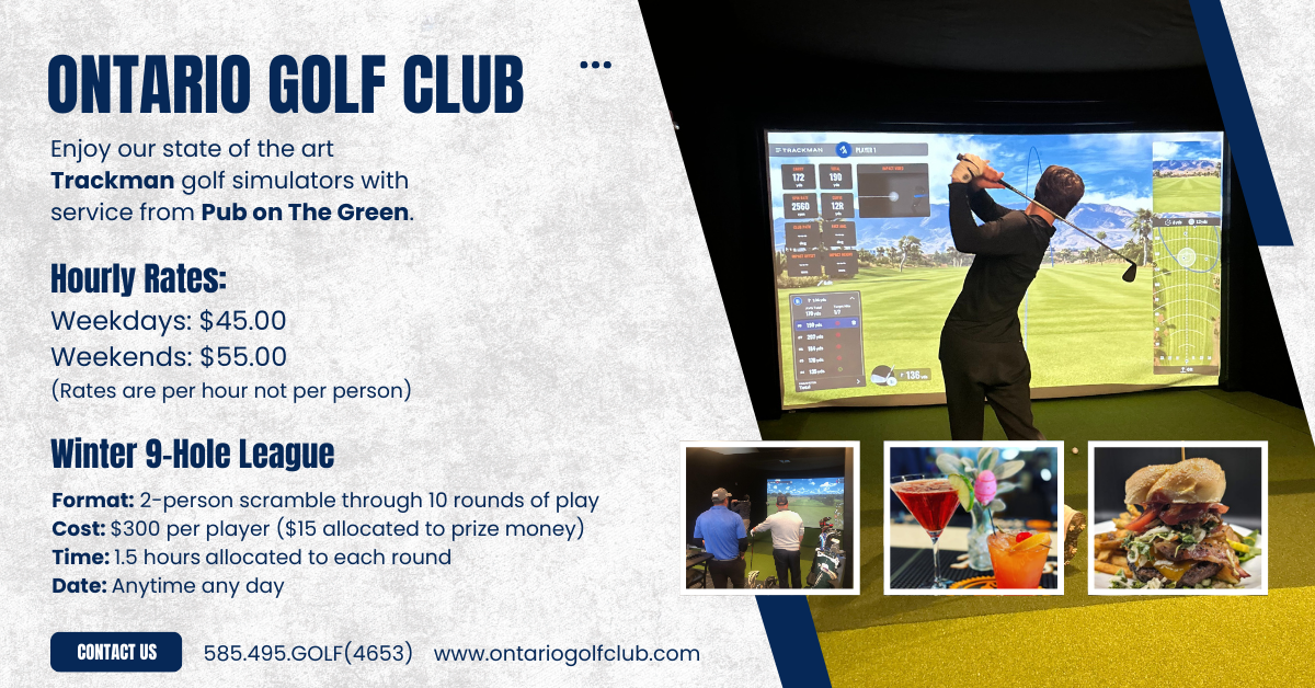 Ontario Country Club | Home (Widgetkit Item) - (November 2024) Ontario Country Club Home (Widgetkit Item) – (November 2024) OCC (November 2024) Trackman Simulator Rates (Event / Flyer)